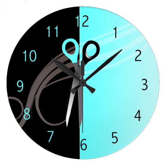 Hair salon clock Zazzle