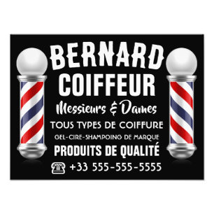 Hair salon decoration photo print