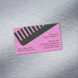 Hair Salon Dresser Business Card Magnet