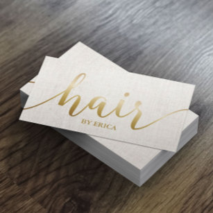 Hair Salon Elegant Gold Typography Appointment
