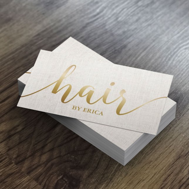 Hair Salon Elegant Gold Typography Appointment (Creator Uploaded)