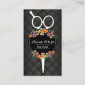 Hair Salon Elegant Scissor & Flowers Appointment (Front)