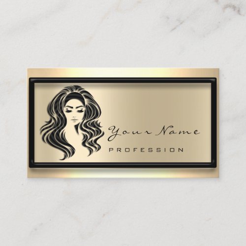 Hair Salon Eyelash Extension Makeup Artist Framed Business Card