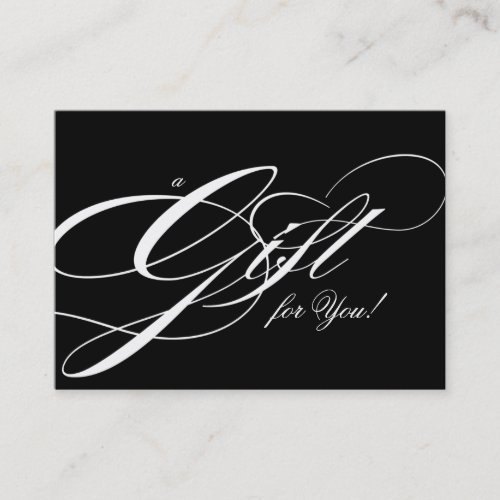 Hair Salon Gift Certificate Black White