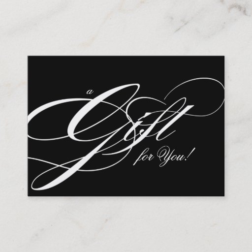 Customizable Hair Salon Gift Certificate Black White Business Card Templates