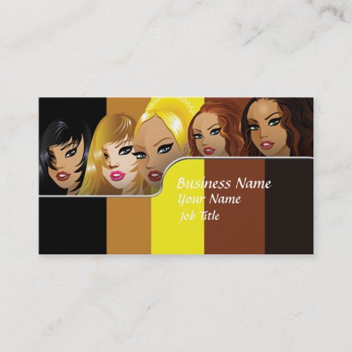Customizable Hair Salon Hairdresser Business Card