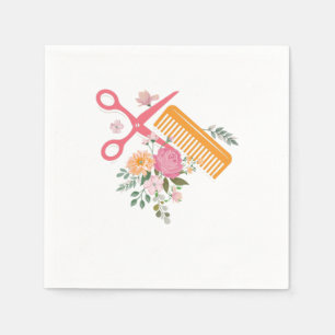 Hair Salon Hairdresser Scissors Hair Stylist Barbe Napkins