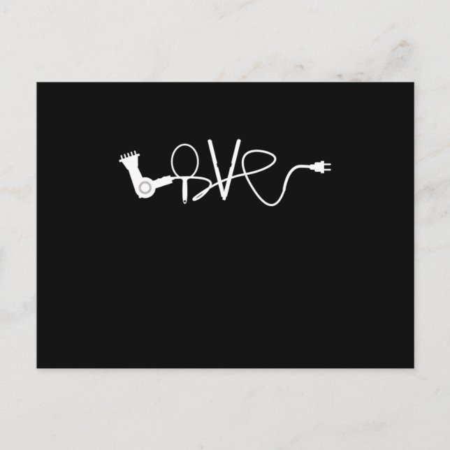 Hair Salon Hairdresser Tolls Hair Stylist Gift Postcard (Front)