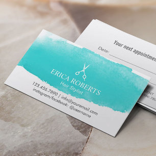 Hair Salon Hairstylist Appointment Watercolor