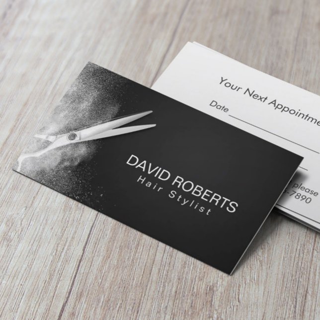 Hair Salon Hairstylist Barber Appointment Card (Creator Uploaded)