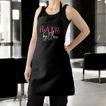 Hair Salon Hot Pink Black Modern Typography  Apron<br><div class="desc">Elevate your salon style with our Hot Pink & Black Modern Typography Apron! Designed for beauty professionals, this apron features a bold hot pink and black color scheme with sleek modern typography that adds a trendy touch to your look. Durable and stylish, it's perfect for haircuts, coloring, and styling. The...</div>