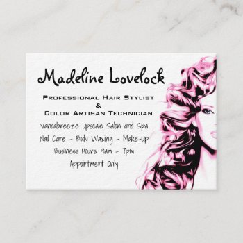 Hair Salon Lovelock Professional Business Card by LiquidEyes at Zazzle