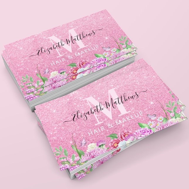 Hair Salon Makeup Artist Business Card (Creator Uploaded)