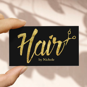 Hair Salon Modern Gold Typograpy Appointment
