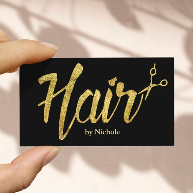Hair Salon Modern Gold Typograpy Appointment (Creator Uploaded)