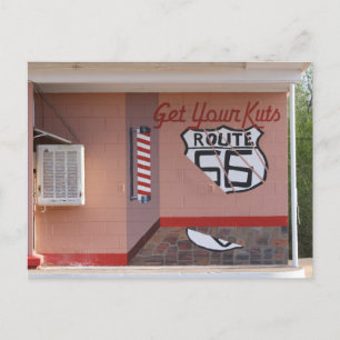 Hair Salon Mural on Route 66, New Mexico Postcard