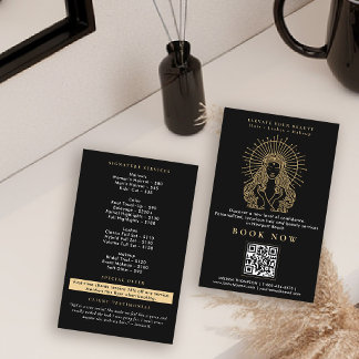 Hair Salon Nails Makeup Lashes Tarot Marketing QR Flyer