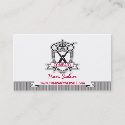 Customizable Hair Salon Professional Modern Business Card
