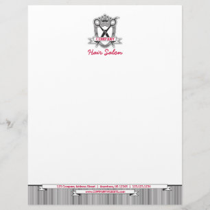 Hair Salon Professional Modern Business Letterhead