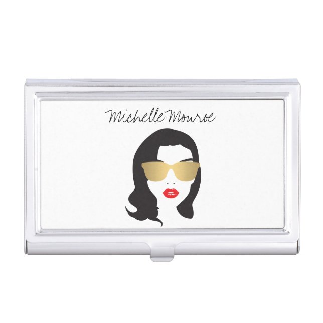Hair Salon, Style Blogger, Beauty Girl Card Case (Front)