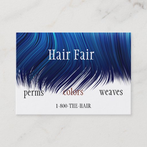 Customizable Hair Salon Style Business Cards