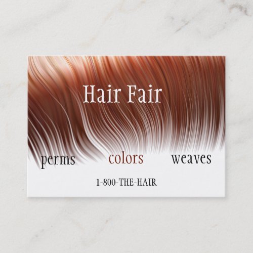 Hair Salon Style Business Cards - Customized