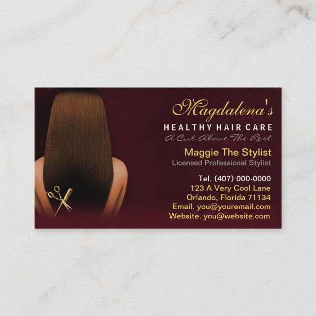 Hair Salon Stylist African American Appointment (Front)