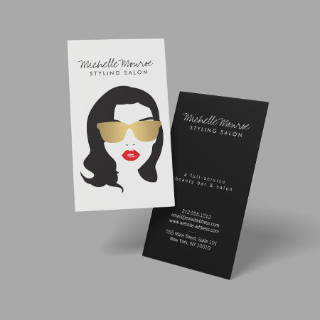 Hair Salon, Stylist, Beauty Girl Business Card