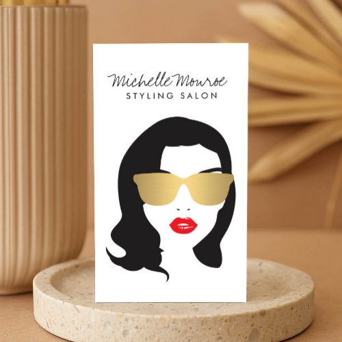 Hair Salon, Stylist, Beauty Girl Business Card