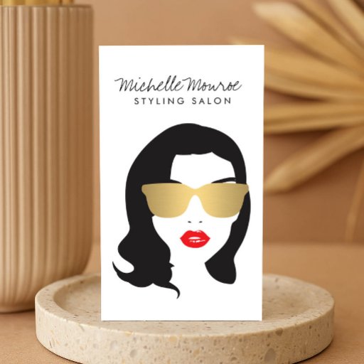 Customizable Hair Salon, Stylist, Beauty Girl Business Card