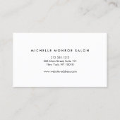 Hair Salon, Stylist, Beauty Girl Dark Gray Appointment Card (Back)