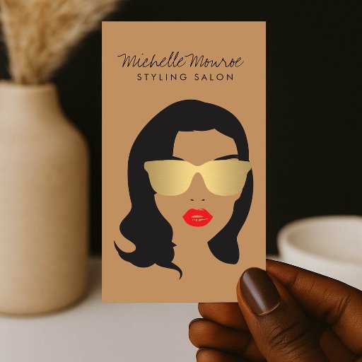 Customizable Hair Salon, Stylist, Beauty Girl II Business Card
