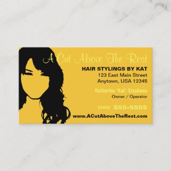 Hair Salon / Stylist Business Card by coolcards_biz at Zazzle