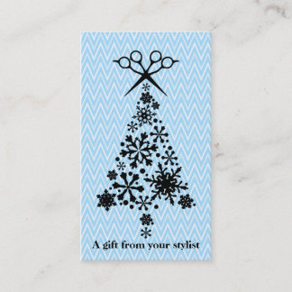 Hair salon stylist holiday coupon gift card xmas