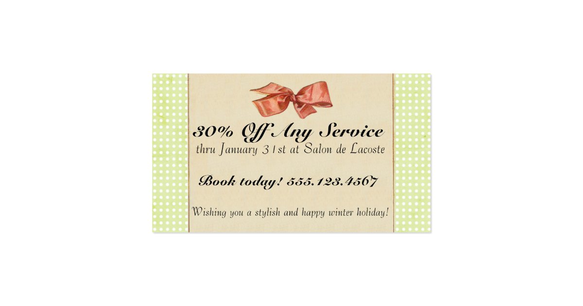 Holiday Hair Coupon