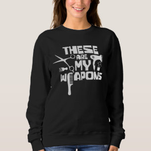 Hair Salon Team Barber Hairstylist Hairdresser Hai Sweatshirt