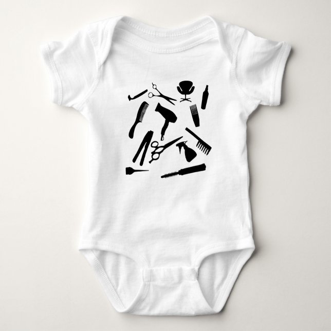 Hair Salon Tools | Baby Bodysuit (Front)