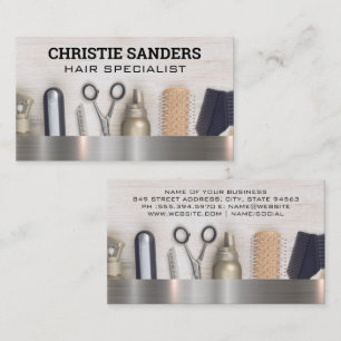 Hair Salon Tools Beauty Business Card