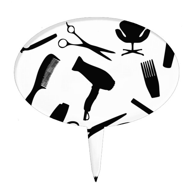 Hair Salon Tools | Cake Topper (Front)