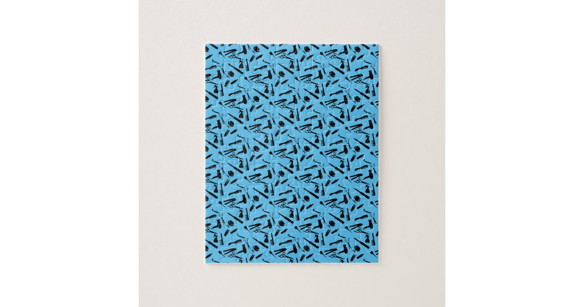 Hair Salon Tools Jigsaw Puzzle Zazzle
