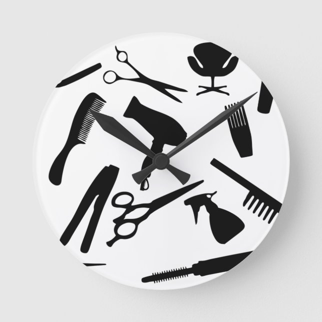Hair Salon Tools | Round Clock (Front)