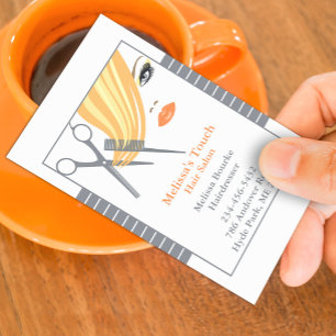 Hair Salon w/ Appointment Business Card Template