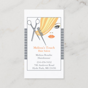Hair Salon w/ Appointment Business Card Template