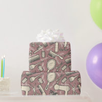 Salon Red Wrapping Paper