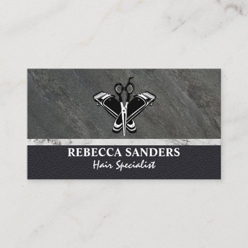 Hair Scissors Clippers | Beauty Business Card