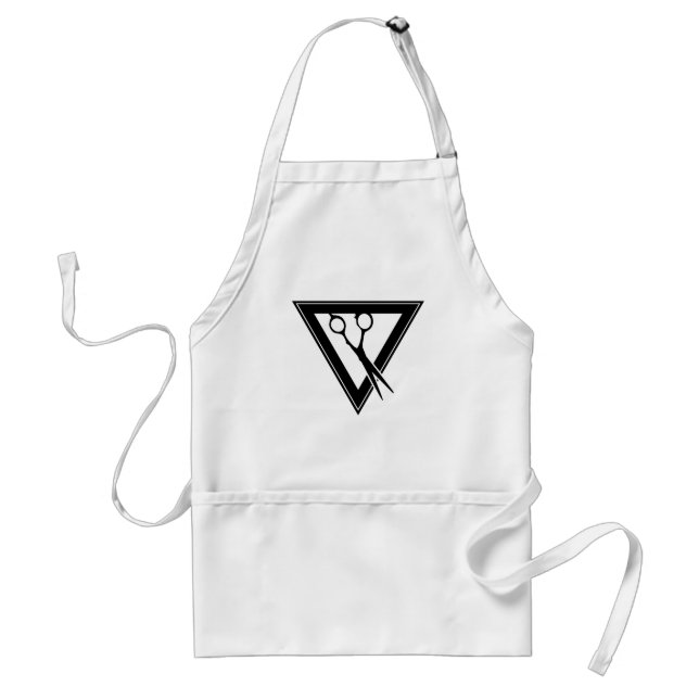 hair scissors triangle adult apron (Front)