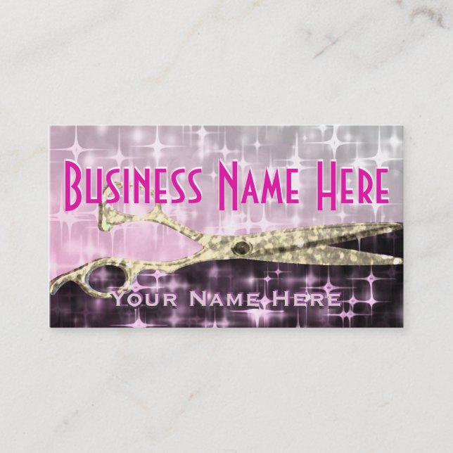 Hair Style Salon Appointment Card (Front)