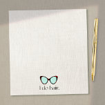 Hair Stylist 60's Retro Sunglasses Notepad<br><div class="desc">Retro Tortoise Shell Sunglasses</div>