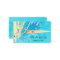 Hair Stylist Abstract Turquoise Gold Scissor Salon
