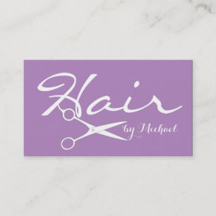 Hair Stylist Appointment - African Violet Solid #2 Card